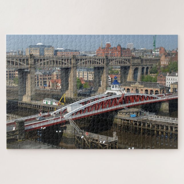 Newcastle upon Tyne, UK. The High Level Railway Br Jigsaw Puzzle (Horizontal)