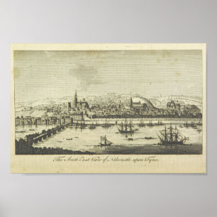 Newcastle Upon Tyne - Vintage England Poster