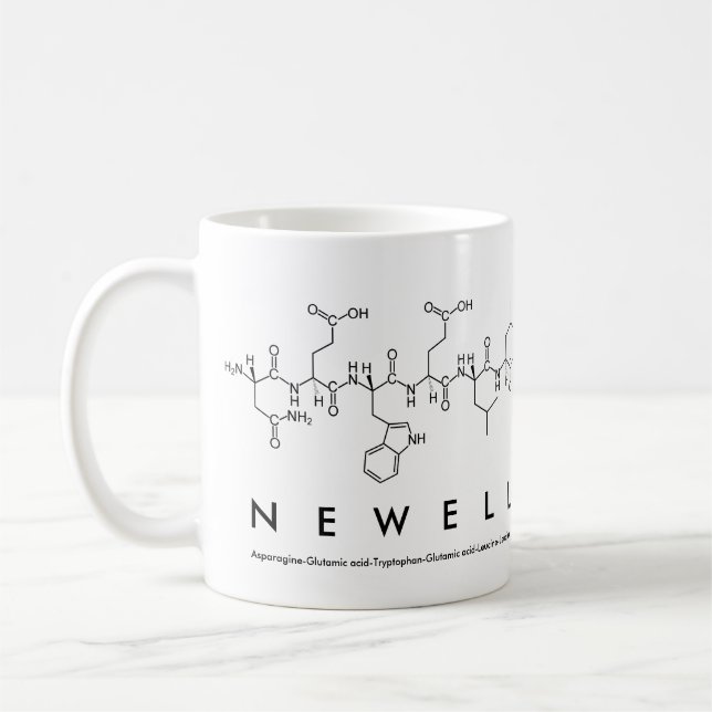 Newell peptide name mug (Left)