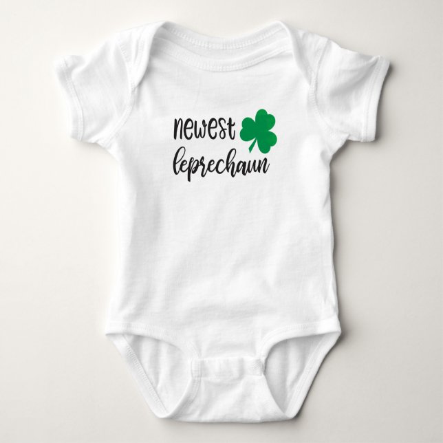 Newest Leprechaun Baby Bodysuit (Front)
