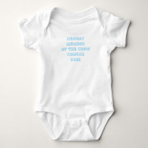 Newest Member of the Crew Coming 2023 Blue Baby Bodysuit