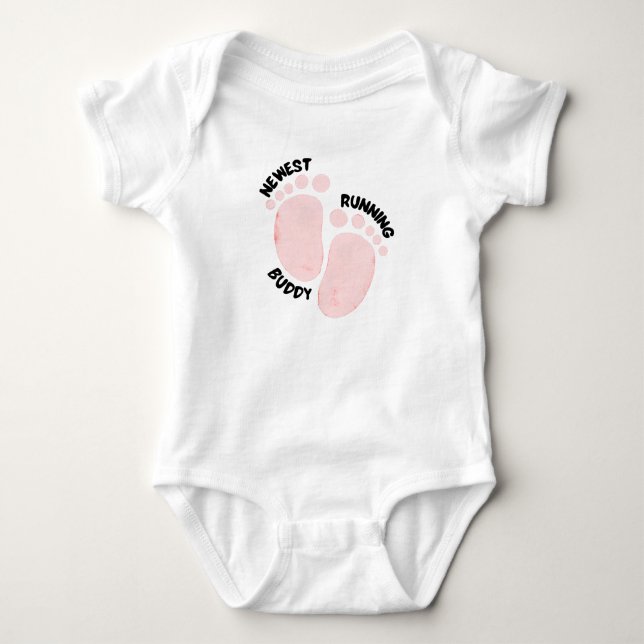 newest running buddy baby bodysuit (Front)