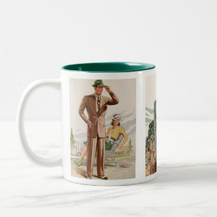 Newest Styles For Men 1940-41  Two-Tone Coffee Mug