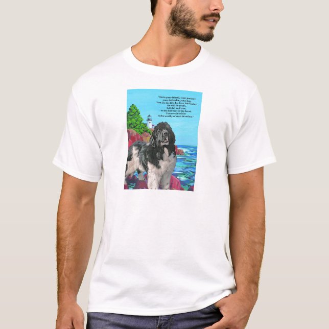 NEWF AND LIGHTHOUSE T-Shirt (Front)