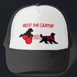 newf express  copy, Keep on Cartin' Trucker Hat<br><div class="desc">Keep on Cartiin' trucker hat for the newf enthusiast who does draught   work with the newfoundland dog</div>