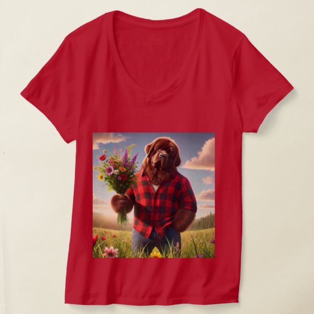 Newf mum T-Shirt (Laydown)