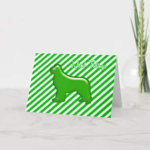 Newf-Tidings Green Jelly Card