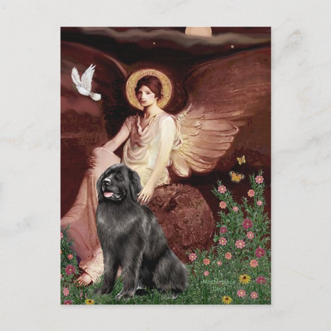 Newfie 2 - Seated Angel Postcard (Front)