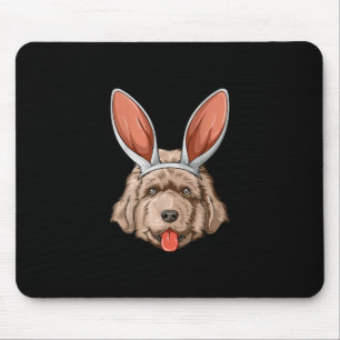 Newfie easter bunny ears newfoundland dog gift mouse mat