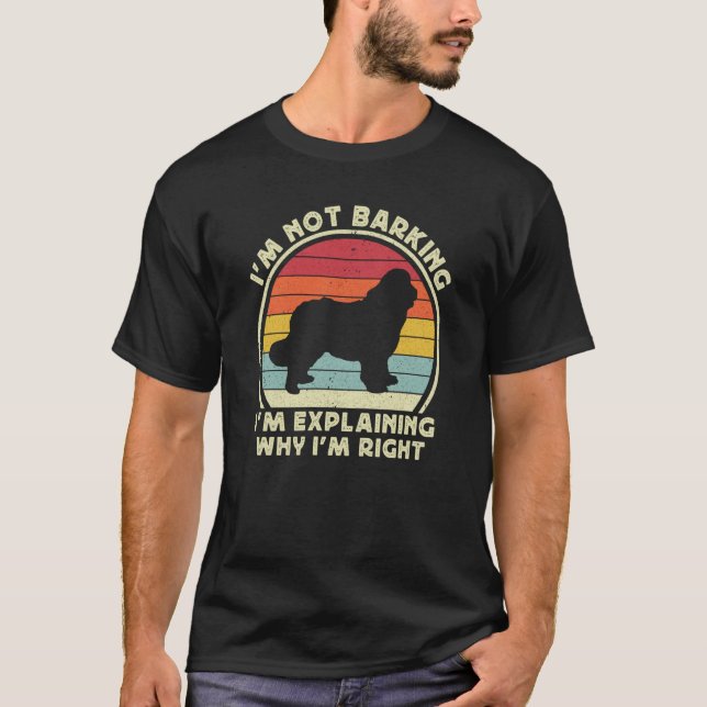 Newfie For Men Women Newfy Newfoundland Dog Dad Mo T-Shirt (Front)