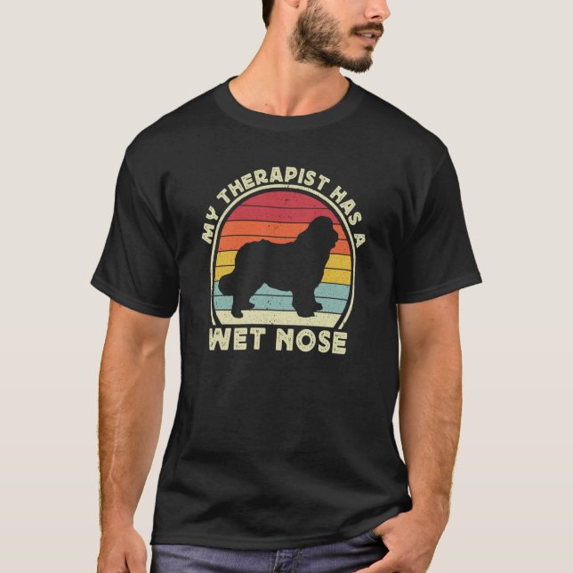 Newfie For Men Women Newfy Newfoundland Dog Dad Mo T-Shirt (Front)