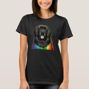 Newfie Gay Pride LGBT Rainbow Flag on Newfoundland T-Shirt