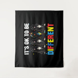 Newfie   It's OK To Be Different   Funny Newfie Tapestry