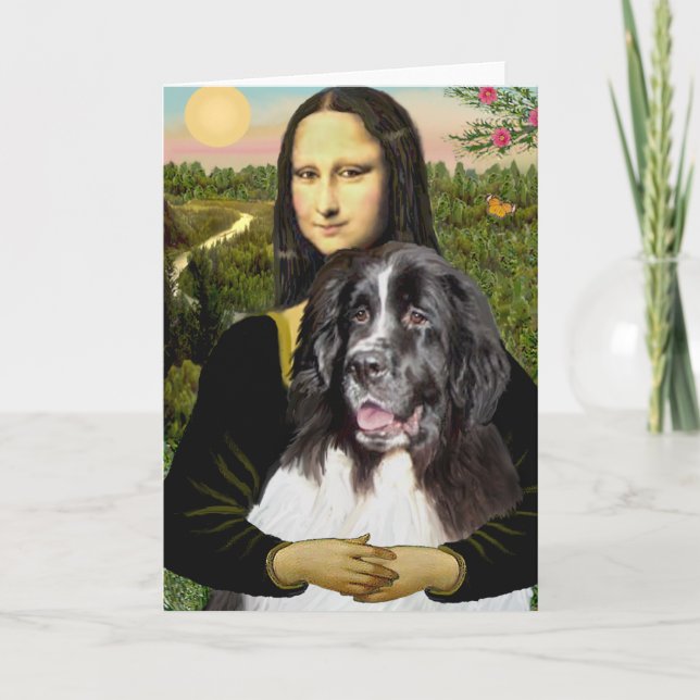 Newfie (Landseer3) - Mona Lisa Card (Front)