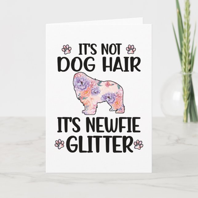 Newfie Lover Newfoundland Dog Owner Newfie Mom Dad Card (Front)