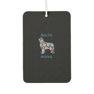 Newfie mama   Newfoundland dog mum present Car Air Freshener