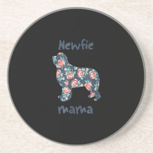 Newfie mama Newfoundland dog mum present Coaster