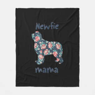 Newfie mama Newfoundland dog mum present Fleece Blanket
