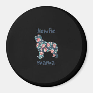 Newfie mama   newfoundland dog mum present magnet