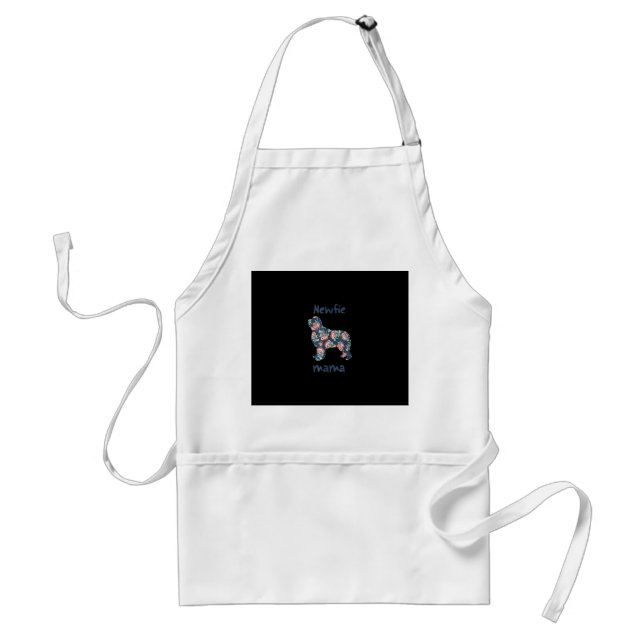 Newfie mama | newfoundland dog mum present standard apron (Front)