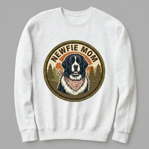 Newfie Mum Crewneck Newfoundland Dog Mum Gift Sweatshirt
