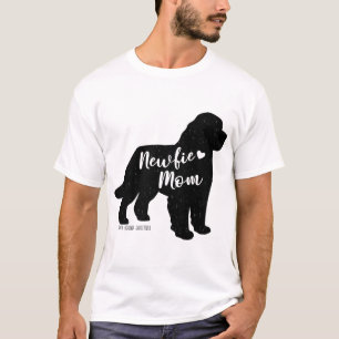 Newfie Mum, Newfoundland Dog Silhouette T-Shirt