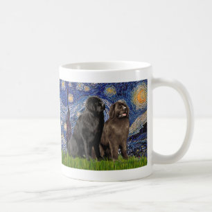 Newfie Pair - Starry Night Coffee Mug