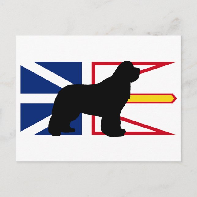 newfie silo on Flag_of_Newfoundland_and_Labrador.p Postcard (Front)