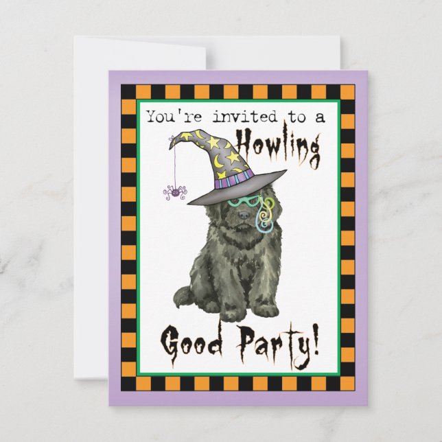Newfie Witch Invitation (Front)