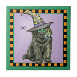Newfie Witch Tile