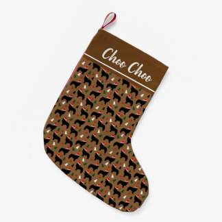 Newfies Newfoundland Christmas Santa Hat Festive Small Christmas Stocking