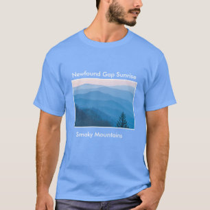 Newfound Gap Smoky Mountain Sunrise Photography T-Shirt
