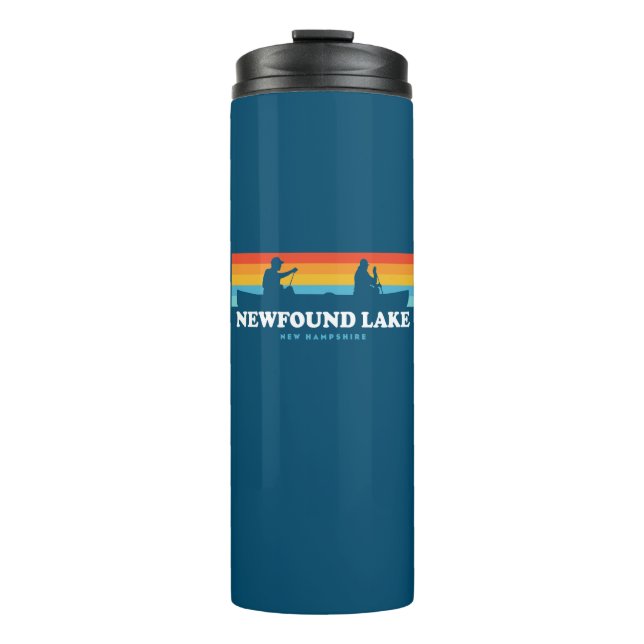 Newfound Lake New Hampshire Canoe Thermal Tumbler (Front)