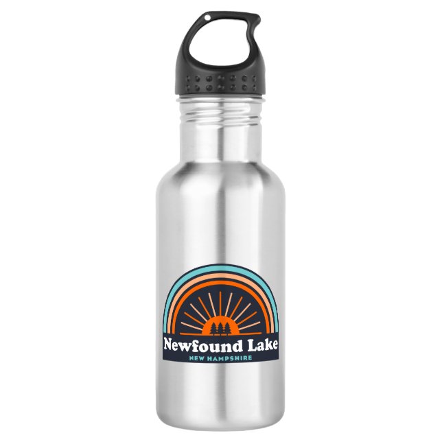 Newfound Lake New Hampshire Rainbow 532 Ml Water Bottle (Front)