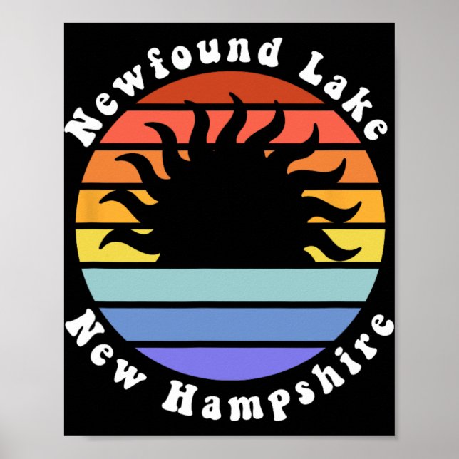 Newfound Lake New Hampshire Sunrise Family Vacatio Poster (Front)