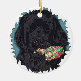 Newfoundlad Dog Christmas Ornament I didn't do it