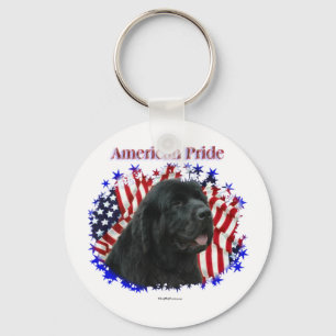 Newfoundland American Pride Keychain