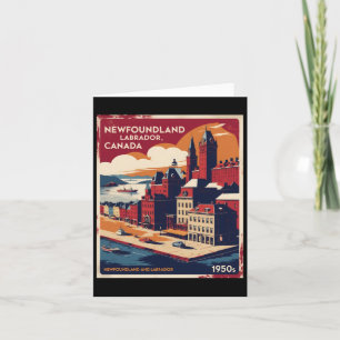 Newfoundland And Labrador Canada 1950s Vintage Tra Card