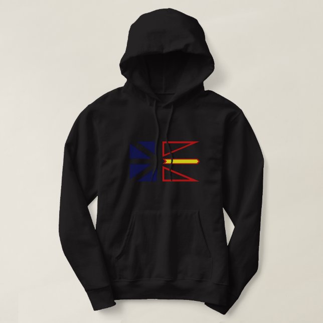 Newfoundland and Labrador Flag - 3 Color Hoodie (Design Front)