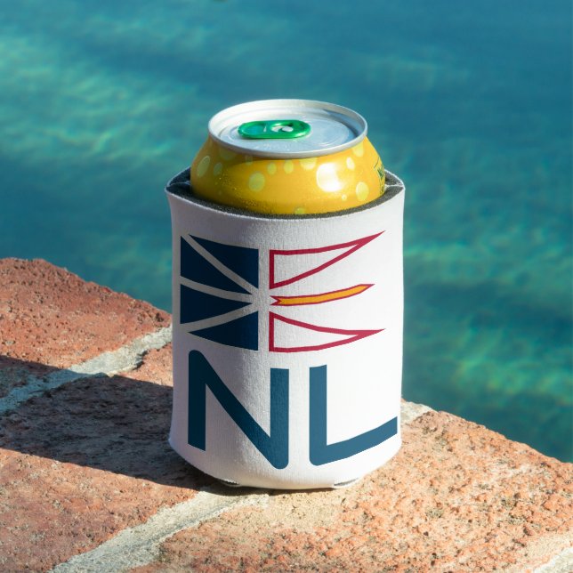 Newfoundland and Labrador flag Can Cooler (In Situ Pool)