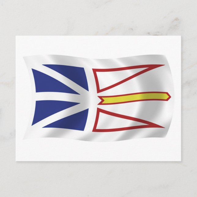 Newfoundland And Labrador Flag Postcard (Front)