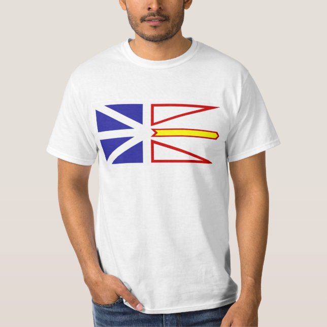 Newfoundland And Labrador flag T-Shirt (Front)
