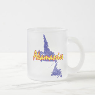 Newfoundland and Labrador Frosted Glass Coffee Mug