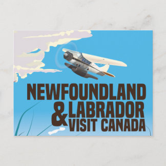 Newfoundland and Labrador travel poster Postcard