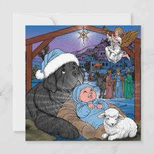 Newfoundland Baby Jesus Holiday Card