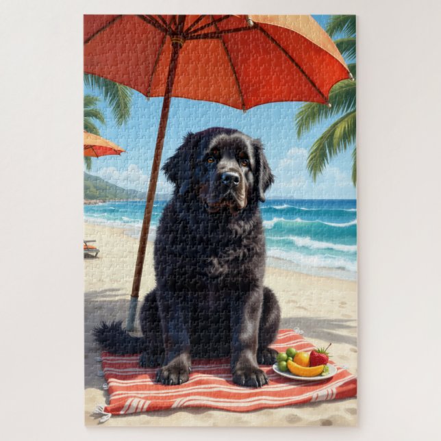 Newfoundland Beach Relax Scene Jigsaw Puzzle (Vertical)