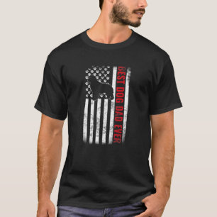 Newfoundland Best Dog Dad Ever American Flag Men P T-Shirt