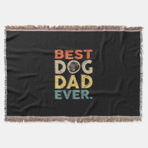 Newfoundland best dog dad ever gifts throw blanket