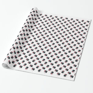 Newfoundland (blk) Santa Paws Wrapping Paper