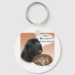 Newfoundland (blk) Turkey Key Ring